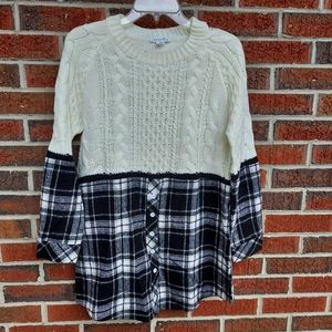 Sweater Flannel Shirt Mix. SIZE Medium. EUC.